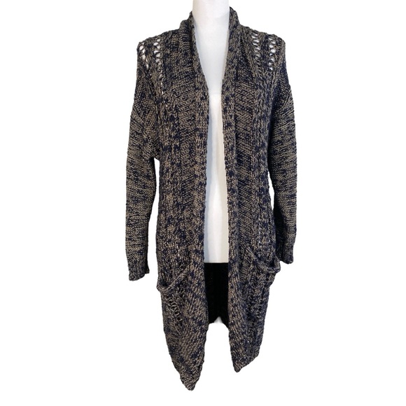 Akemi +‎ Kin (Anthropologie) Longline Cardigan Sweater Size M Slouchy Cozy - Picture 2 of 12